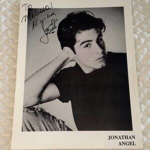 Vintage Autograph Jonathan Angel B&W 8X10 Saved by the Bell: The New Class